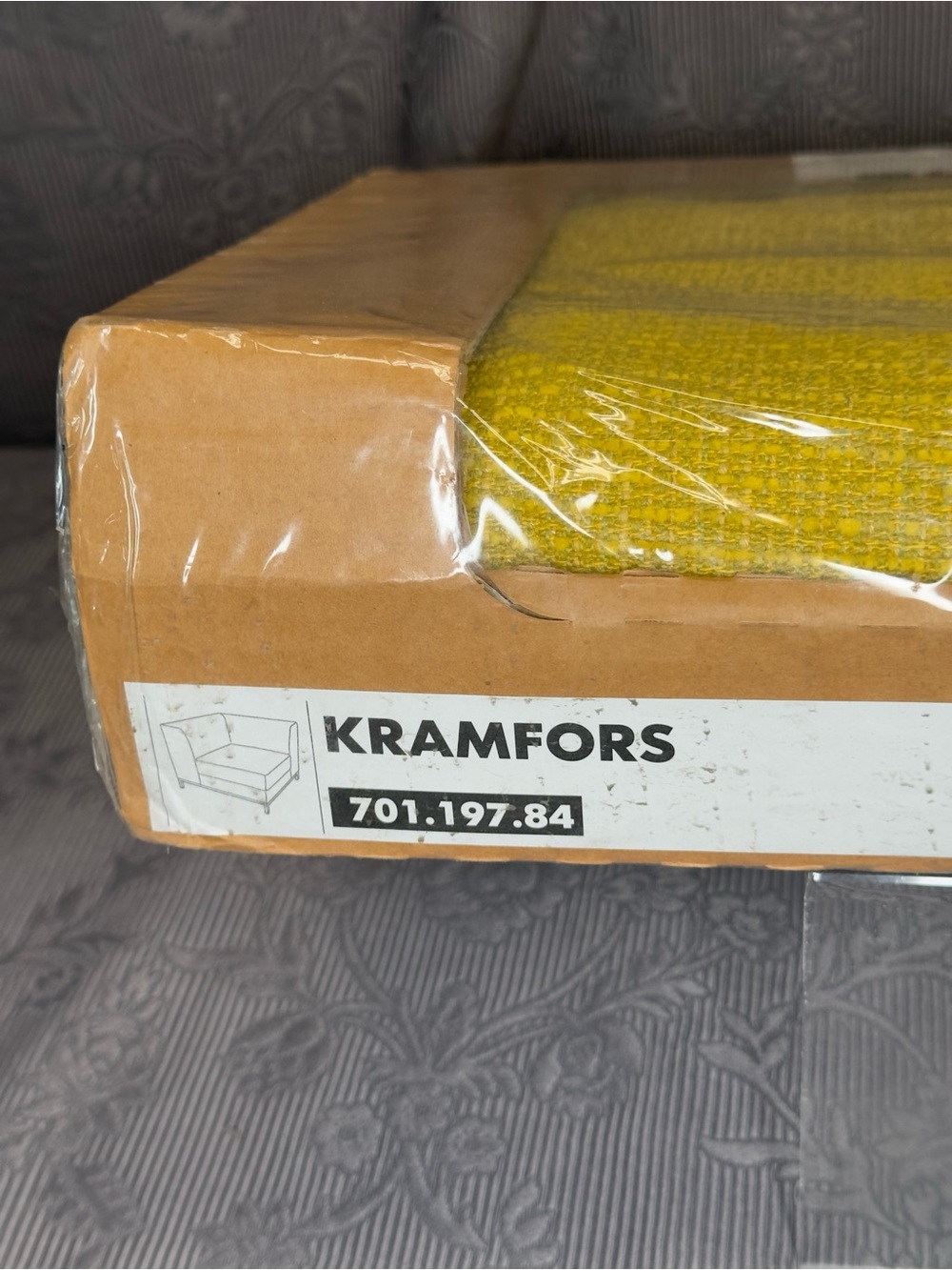 IKEA KRAMFORS 701.197.84 Myrby Yellow Corner Chair Unit Slipcover